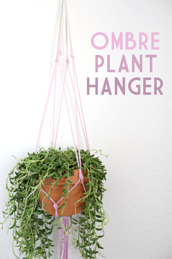 ombre plant hanger