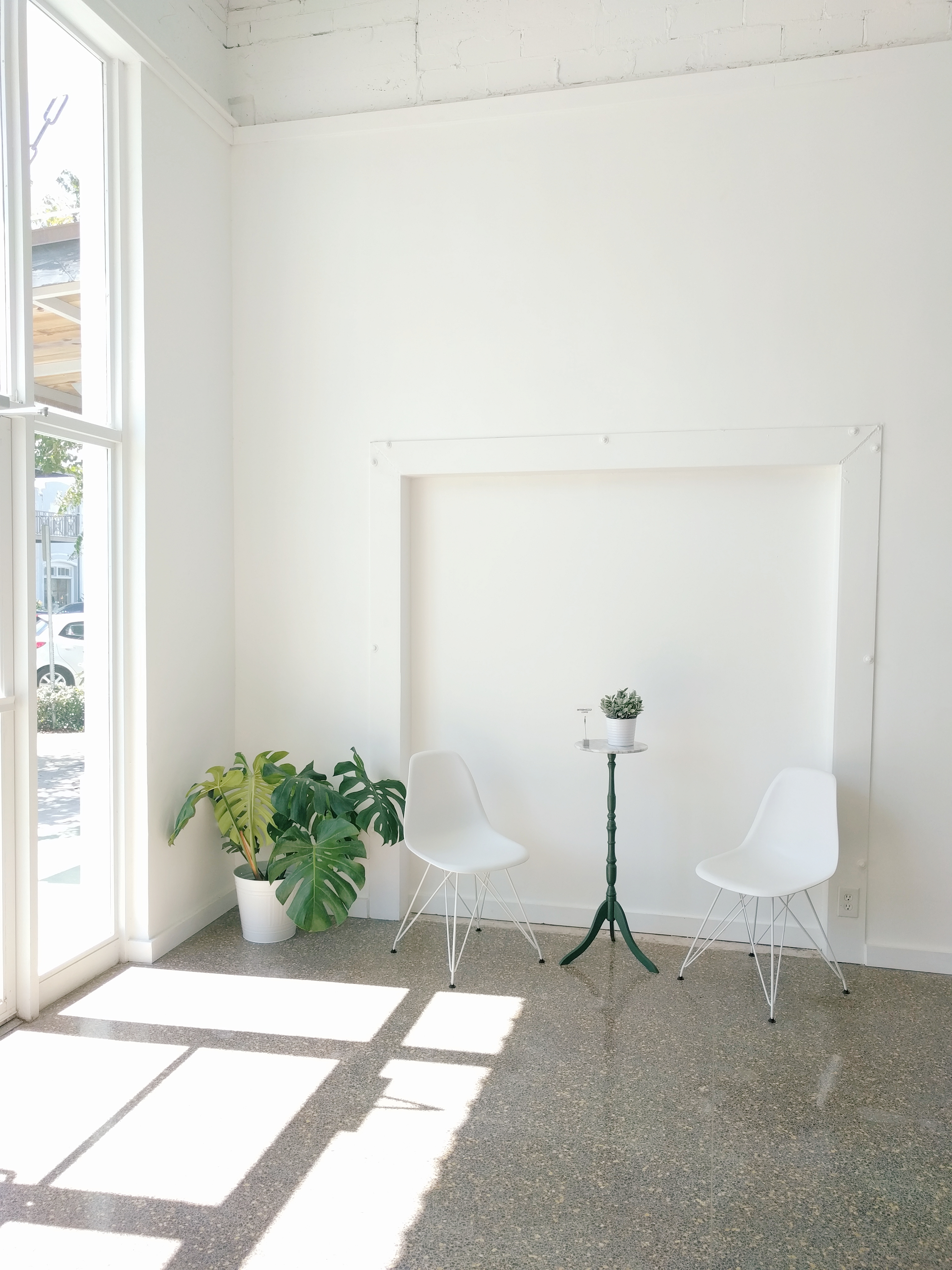 minimal decor, indoor plant, eames chair
