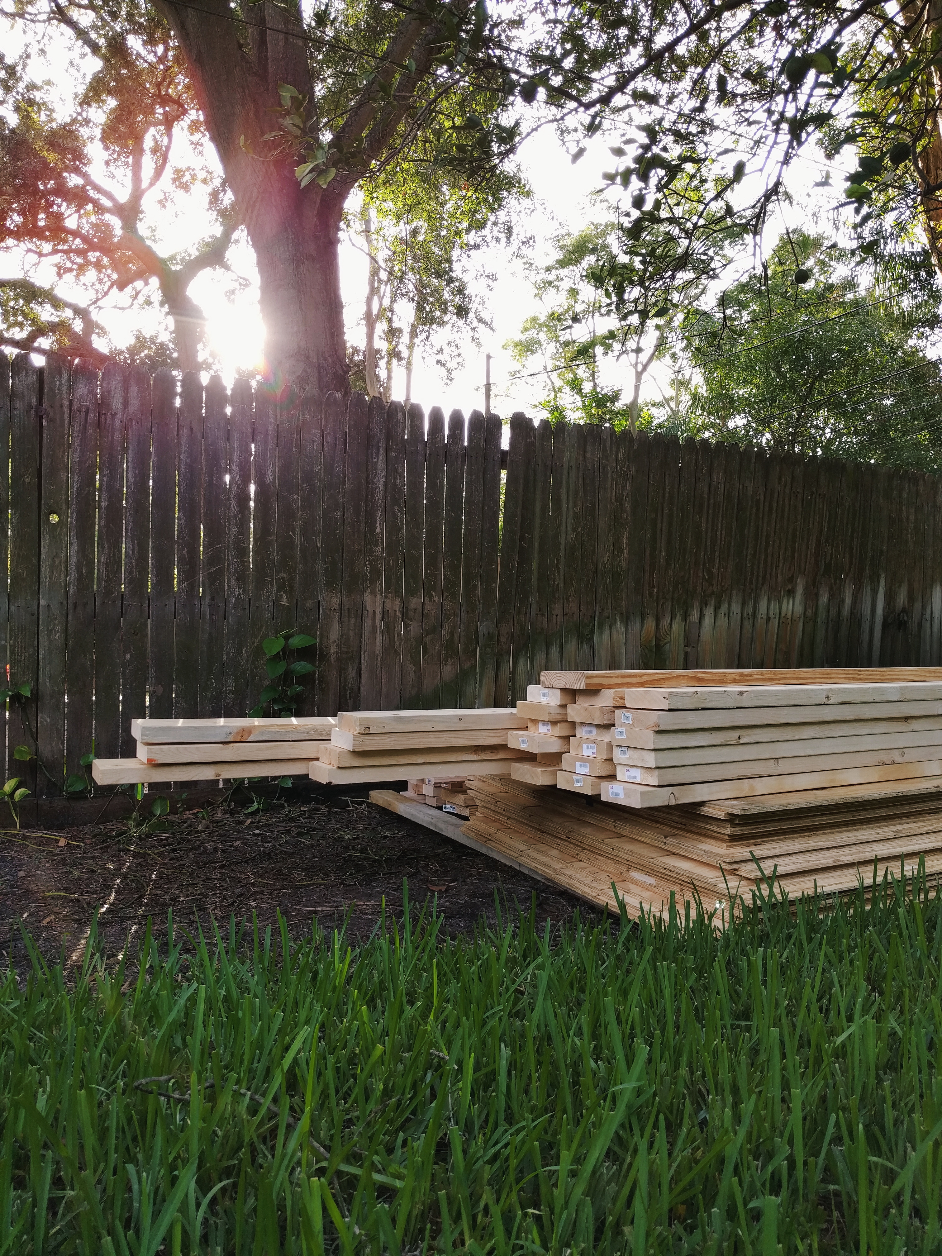 Lumber for Shed