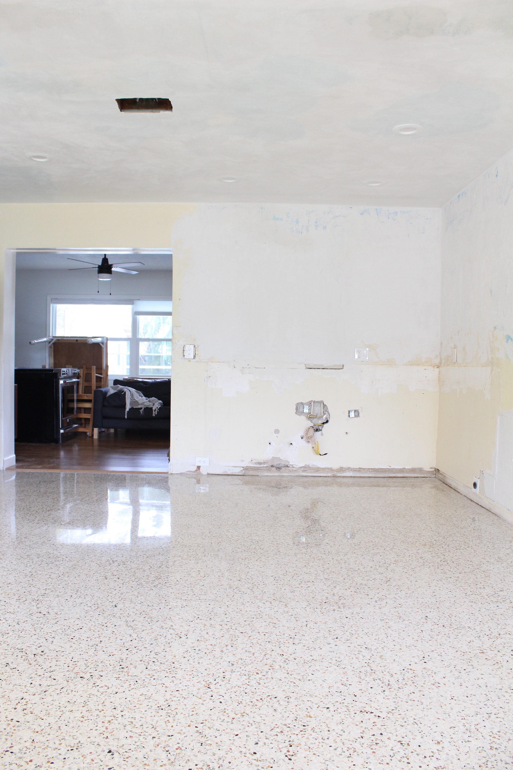 Terrazzo Refinishing Before And After Turning It Home